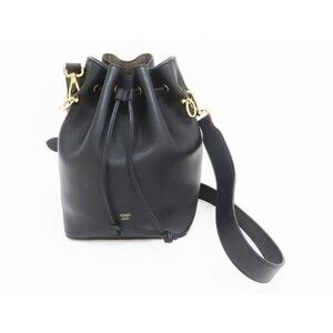 FENDI Mon Tresor Grande Shoulder Bag Black